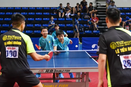 Những tay vợt nhí tại Giải bóng bàn quốc gia Báo Nhân Dân lần thứ 41