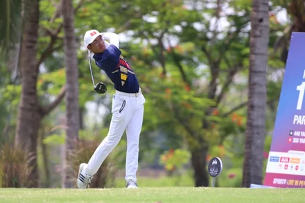 Lê Khánh Hưng từng giành Huy chương Vàng golf đơn nam tại SEA Games 32. 