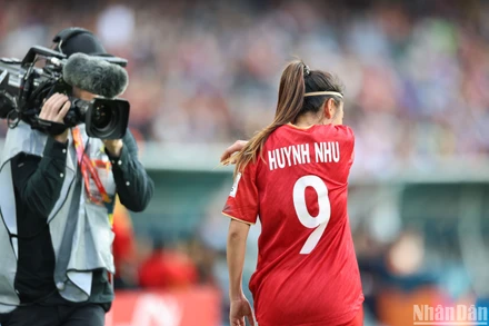 [Ảnh] Đội tuyển nữ Việt Nam thi đấu kiên cường trước đội tuyển Mỹ