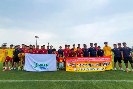 U20 Việt Nam hoàn tất đợt “rèn quân” tại Trung tâm huấn luyện J-Green Sakai, Nhật Bản. (Ảnh: VFF)