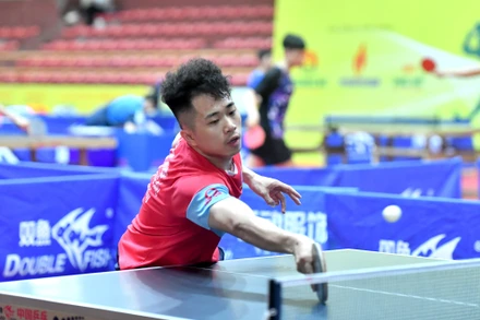 [Ảnh] Hứng khởi tập luyện trước thềm Giải vô địch bóng bàn quốc gia Báo Nhân Dân