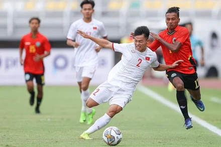 U20 Việt Nam thắng 4-0 U20 Timor-Leste tại Vòng loại U20 châu Á 2023 tháng 9 vừa qua. (Ảnh: VFF)