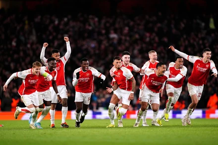 Arsenal thăng hoa ở mùa giải năm nay. (Ảnh: Optus Sport)