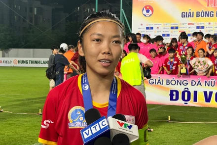 Đội trưởng đội tuyển bóng đá nữ quốc gia Huỳnh Như. (Ảnh: VFF)