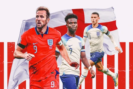 Giá trị đội hình của tuyển Anh tại World Cup 2022 được ước tính lên tới 1,35 tỷ euro. (Nguồn: Goal.com)