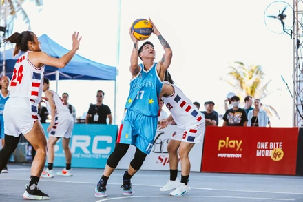 Đội bóng khách mời Discovery đã có ngày thi đấu toàn thắng. (Ảnh: VBA)