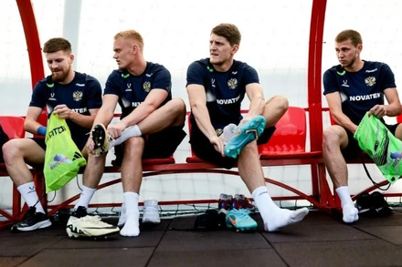 Các thành viên đội tuyển Nga đang tích cực chuẩn bị cho giải giao hữu quốc tế tại Việt Nam. 