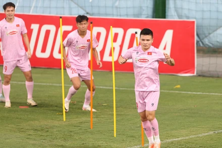 Đội tuyển Việt Nam tự tin trước cuộc chạm trán Philippines. (Ảnh: VFF)