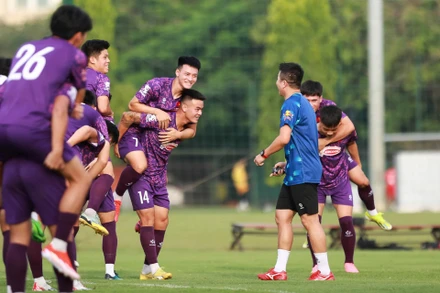 Đội tuyển U22 Việt Nam tiếp tục được tạo điều kiện tập huấn nhằm chuẩn bị cho Vòng loại U23 châu Á 2026 và SEA Games 33. (Ảnh: VFF)