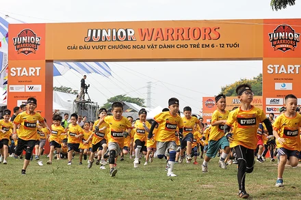 Các vận động viên nhí bứt tốc từ những bước chạy đầu tiên. (Ảnh: Junior Warriors)
