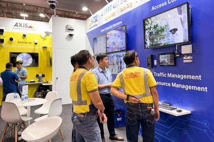 Gian hàng HTSC tại triển lãm Smart City Asia 2024.