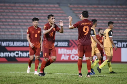Đương kim vô địch Thái Lan có khởi đầu thuận lợi tại hành trình AFF Cup 2022. (Ảnh: FAT)