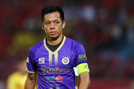 Tiền đạo Nguyễn Văn Quyết. (Ảnh: TTXVN)