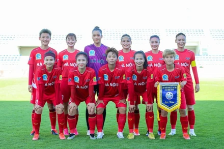 Đội hình của Hà Nội I tại giải đấu. (Ảnh: VFF)