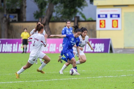 Than Khoáng sản Việt Nam thắng đậm 4-0 trước Sơn La. (Ảnh: VFF)