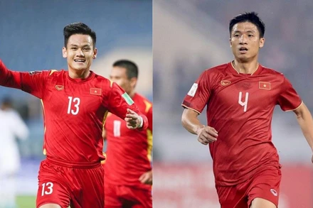 Hồ Tấn Tài và Bùi Tiến Dũng được triệu tập bổ sung vào danh sách tập trung đội tuyển Việt Nam. (Ảnh: VFF)