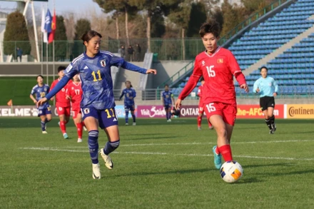 U20 nữ Việt Nam gặp đối thủ mạnh ngay từ trận ra quân. Ảnh: VFF