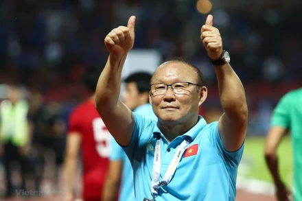 HLV Park Hang-seo đã mang lại nhiều giá trị tích cực tới nền bóng đá Việt Nam. (Ảnh: VietnamPlus)