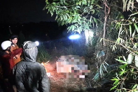 Hiện trường phát hiện thi thể hai người phụ nữ tử vong.