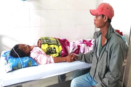 Sức khỏe sản phụ H.Đ.B phục hồi tốt và chuẩn bị được xuất viện. Ảnh: Mai Lê.