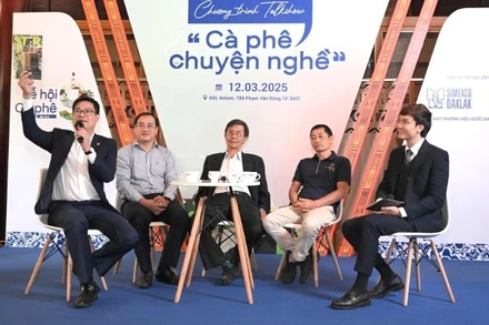 Lê Đức Huy, Chủ tịch Hội đồng thành viên Simexco Daklak cảm hứng với những câu chuyện đầy cảm hứng về phát triển cà-phê đặc sản Việt Nam.