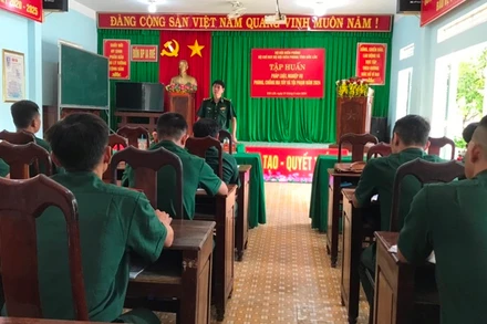 Quang cảnh lớp tập huấn.