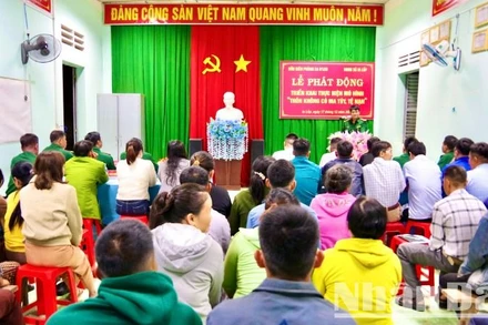 Quang cảnh buổi lễ.