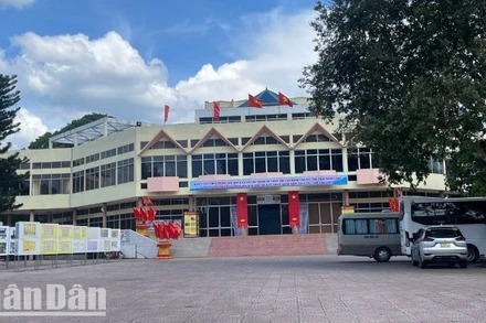 Trung tâm Văn hóa-Du lịch tỉnh Đắk Lắk, nơi diễn ra Liên hoan Cán bộ thư viện toàn quốc tuyên truyền phát triển văn hóa đọc và giới thiệu sách - kỷ niệm các ngày lễ lớn và sự kiện lịch sử quan trọng của đất nước năm 2025.