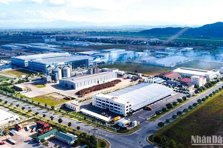 Một góc Khu công nghiệp VSIP Nghệ An. (Ảnh: Thành Cường)