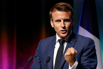 Tổng thống Macron. (Ảnh: BFMTV)
