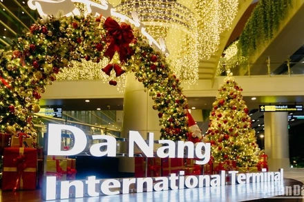 Một góc Nhà ga quốc tế Đà Nẵng đầu năm mới 2024. (Ảnh: ANH ĐÀO)