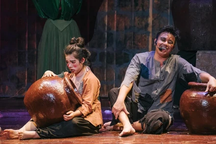 Cảnh trong "Giấc mơ Chí Phèo". 