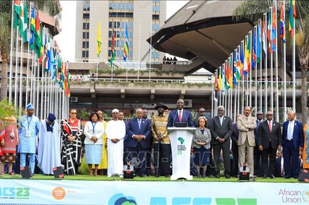 Các đại biểu dự Hội nghị thượng đỉnh khí hậu châu Phi. (Ảnh: TTXVN)