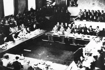 Hội nghị Geneva về Đông Dương tại Thụy Sĩ (1954). Ảnh: Tư liệu TTXVN