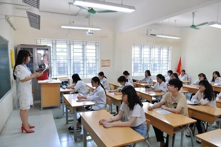 Kỳ thi lớp 10 tại Hà Nội. (Ảnh: THỦY NGUYÊN)