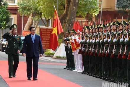 [Ảnh] Thủ tướng Phạm Minh Chính thăm và làm việc với Bộ Tư lệnh Bộ đội Biên phòng