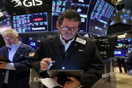 Phiên giao dịch tại Sở giao dịch chứng khoán New York (Mỹ). (Ảnh: Reuters)