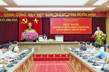Ủy ban Kiểm tra Tỉnh ủy Vĩnh Phúc triển khai công tác 6 tháng cuối năm 2023.