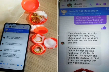 Những đoạn tin nhắn lừa đảo.