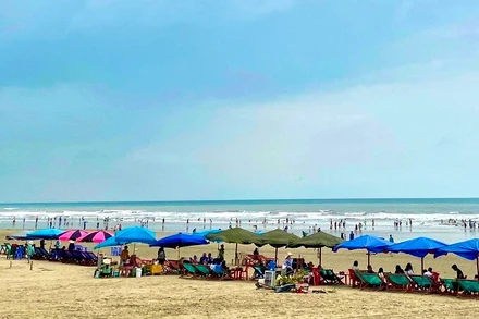 Bãi biển Hải Hòa, thị xã Nghi Sơn, tỉnh Thanh Hóa.