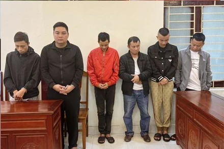 Nhóm đối tượng mua bán, tổ chức sử dụng ma túy bị bắt giữ.