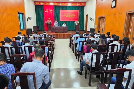 Quang cảnh buổi họp báo.