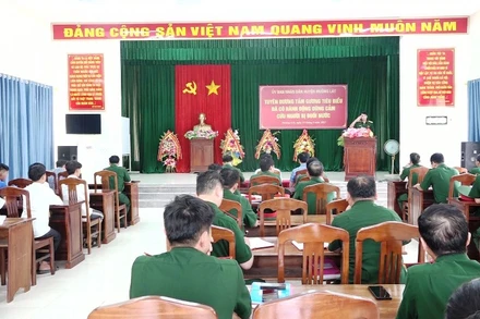 Quang cảnh lễ tuyên dương.