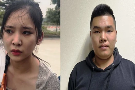 Hai đối tượng buôn bán ma túy bị bắt giữ.