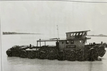 Hình tàu kéo LA-06695 được kiểm định tại Chi cục đăng kiểm tỉnh Long An lưu trữ tại cơ quan chức năng.