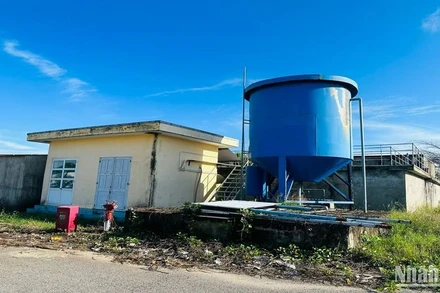 Thiết bị xử lý nước thải cảng cá Mỹ Á đến nay vẫn chưa hoạt động.