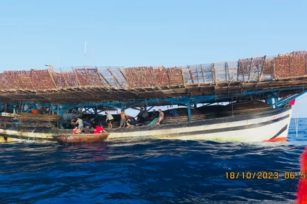 Dự kiến đưa tất cả ngư dân hai tàu chìm về huyện Núi Thành 