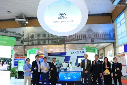 Gian trưng bày của Toyota tại triển lãm.