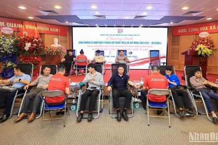 Tuổi trẻ ngành Giao thông vận tải tham gia Ngày hội hiến máu tình nguyện vì cộng đồng năm 2024.