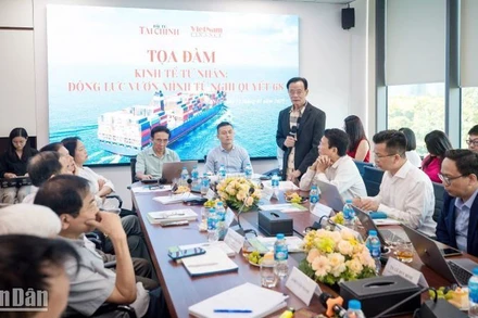 Toàn cảnh tọa đàm "Kinh tế tư nhân: Động lực vươn mình từ Nghị quyết 68" do Tạp chí Đầu tư Tài chính tổ chức.